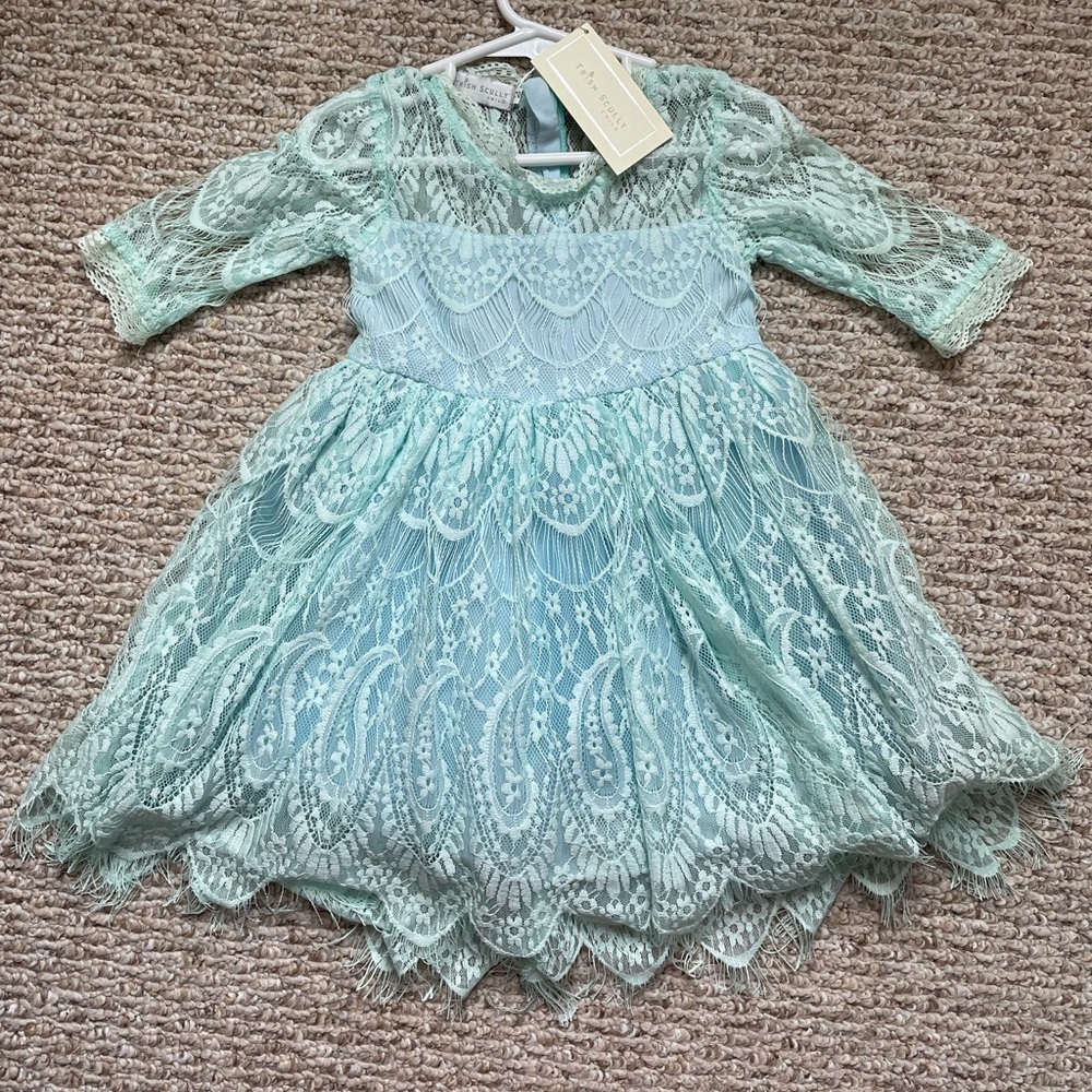 Trish Scully Mint Lace Dress